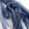 Искусственная синяя Итальянская органза купить в розницу недорого