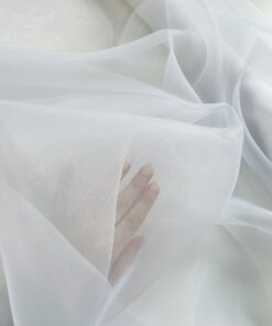 Искусственная белая Итальянская органза купить в розницу недорого