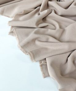 Костюмная Итальянская ткань бежево-нюдового цвета в розницу и оптом купить недорого