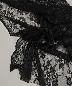 Кордовое чёрное кружево в розницу и оптом купить недорого
