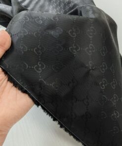 Подкладочная 100% черная вискоза Gucci купить в интернет-магазине в Москве