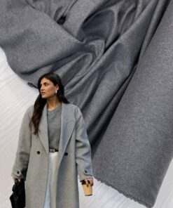 100% Пальтовая шерсть сукно серого цвета купить в интернет-магазине в Москве