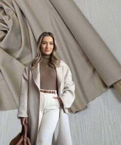 Пальтовая тонкая шерсть цвета слоновой кости популярные ткани 2025 года из пинтерест