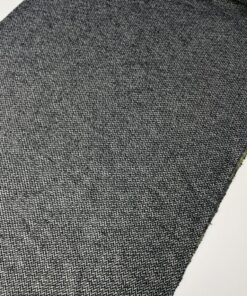 Шерстяной трикотаж в серо-черную елочку из Италии