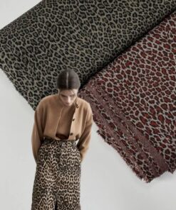 Принтованный Джерси терракотового цвета со змеиным принтом популярные ткани 2025 года из пинтерест