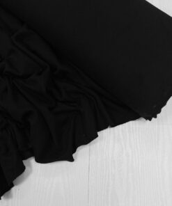 Мелкой вязки мягкий черный трикотаж трендовые ткани купить онлайн с доставкой