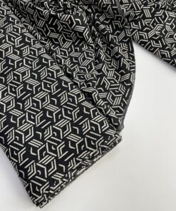 Принтованный черно-белый из Италии трендовые ткани купить онлайн с доставкой