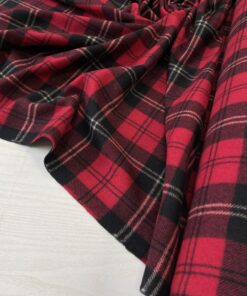 Шерстяная фланелька в черно-красную клетку интернет магазин с доставкой по всей РФ