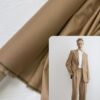 Костюмная бежевая поливискоза со стока Max Mara купить в Москве со склада недорогие ткани с доставкой