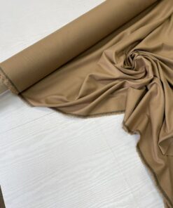 Костюмная бежевая поливискоза со стока Max Mara купить в интернет-магазине в Москве