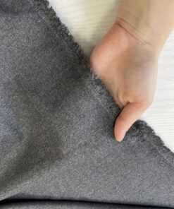 Костюмная темно-серая поливискоза со стока Max Mara купить в Москве со склада недорогие ткани с доставкой