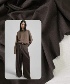 Шерстяная коричневая фланелька от Hugo Boss купить в интернет-магазине в Москве