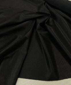 Черная подкладочная вискоза под кожу крокодила