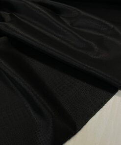 Черная подкладочная вискоза под кожу крокодила