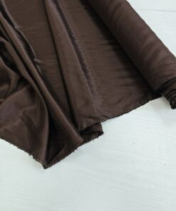 Подкладочная жаккардовая вискоза коричневого цвета