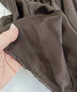 Подкладочная жаккардовая вискоза коричневого цвета