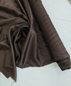 Подкладочная жаккардовая вискоза коричневого цвета