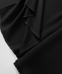 Костюмная черная Итальянская шерсть с эластаном в розницу и оптом купить недорого