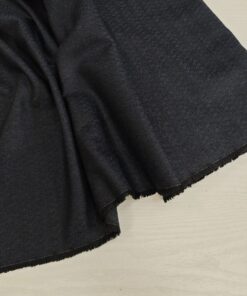 Шерсть черно-синяя с жаккардовой фактурой купить в розницу недорого