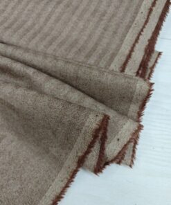 Отрез шерстяной коричневой шерсти в полоску купить в розницу недорого