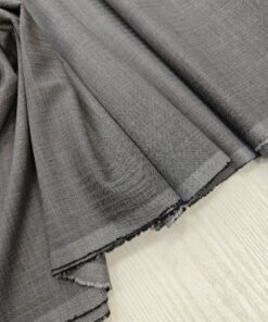 Отрез темно-серой шерстяной Итальянской ткани купить в Москве со склада недорогие ткани с доставкой