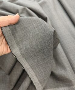 Отрез темно-серой шерстяной Итальянской ткани трендовые ткани купить онлайн с доставкой
