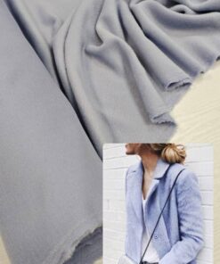 Пальтовая голубая шерсть с кашемиром и альпакой купить в Москве со склада недорогие ткани с доставкой