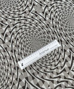 Принтованный бежево-коричневый джерси с графическим принтом