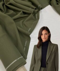 Костюмная полушерсть "хаки" от Escada в розницу и оптом купить недорого