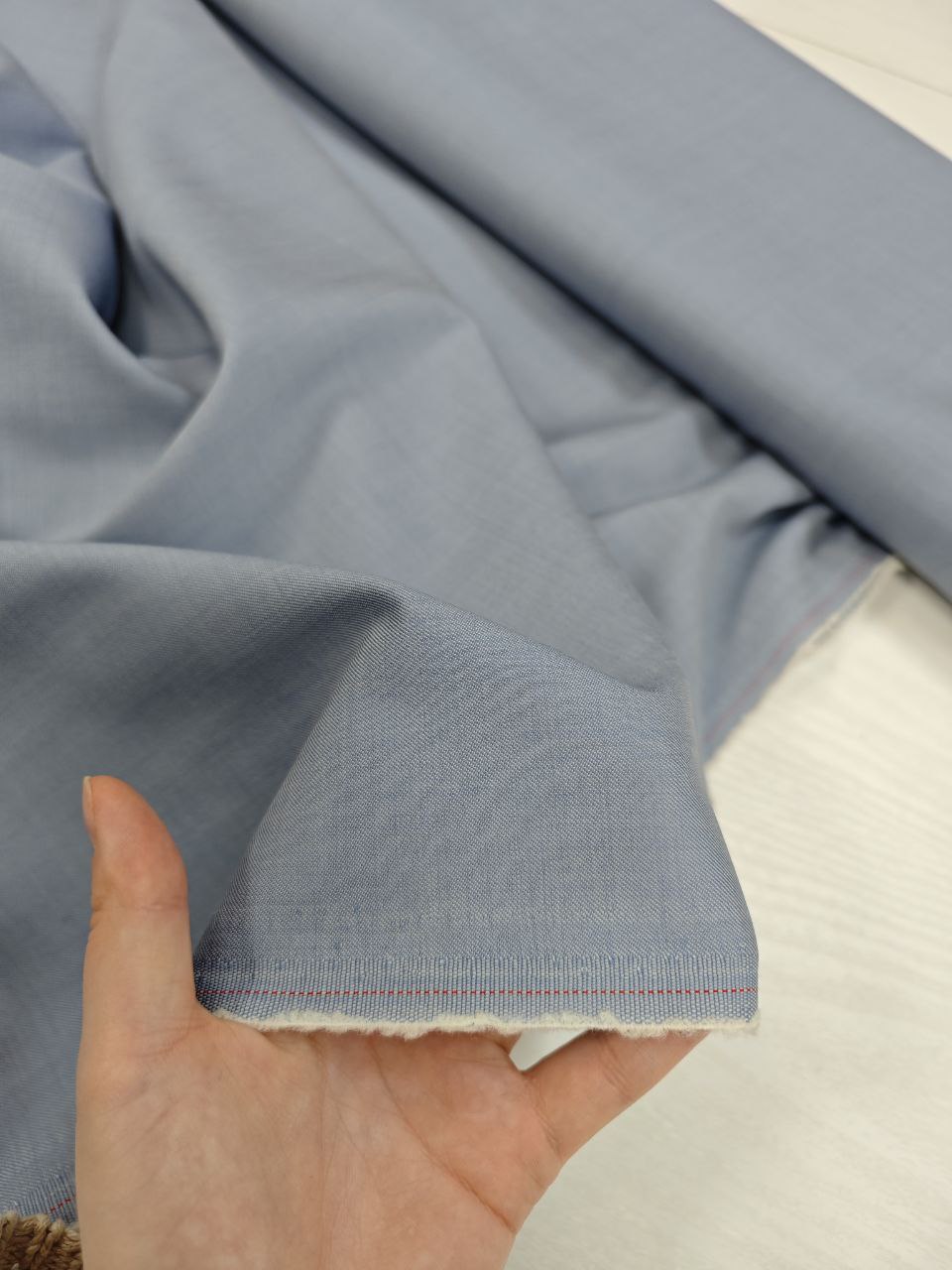 2025-10-13 12.59.39 Серо-голубая шерсть с шелком от Loro Piana купить в розницу недорого