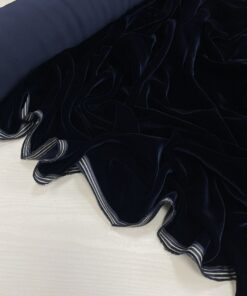 Вискозный мягкий бархат синего цвета из Италии популярные ткани 2025 года из пинтерест