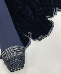 Вискозный мягкий бархат синего цвета из Италии в розницу и оптом купить недорого