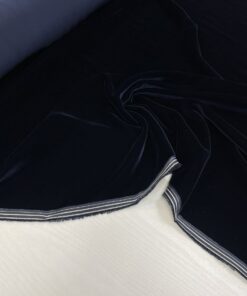 Вискозный мягкий бархат синего цвета из Италии купить в интернет-магазине в Москве