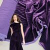 Фиолетовый вискозный мягкий бархат/велюр популярные ткани 2025 года из пинтерест