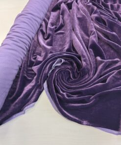 Фиолетовый вискозный мягкий бархат/велюр в розницу и оптом купить недорого