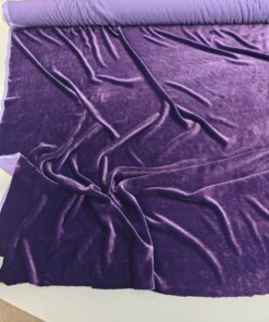 Фиолетовый вискозный мягкий бархат/велюр интернет магазин с доставкой по всей РФ