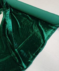 Итальянский зеленый бархат/велюр купить в розницу недорого