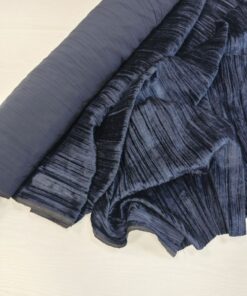 Итальянский темно-синий бархат крэш