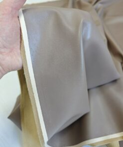 Эко-кожа с замшевой изнанкой кофейного цвета купить в интернет-магазине в Москве