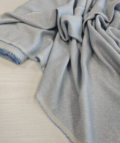 Итальянская вискоза с люрексом голубого цвета популярные ткани 2026 года из пинтерест