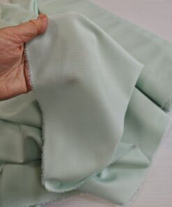 Шерсть ментолового цвета из Италии трендовые ткани купить онлайн с доставкой