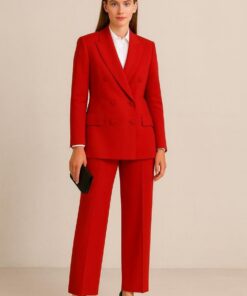 Шерсть Max Mara красного цвета из Италии купить в Москве со склада недорогие ткани с доставкой