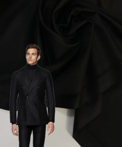 Костюмная шерсть Ralph Lauren чёрного цвета купить в розницу недорого