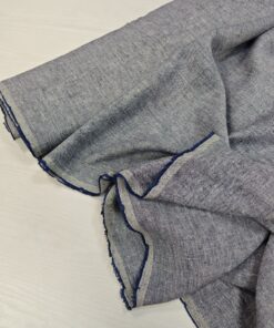 100% серо-синий Итальянский лен