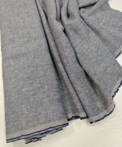 100% серо-синий Итальянский лен
