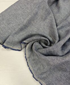 100% серо-синий Итальянский лен популярные ткани 2026 года из пинтерест