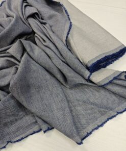 Итальянский синий лен-меланж купить в розницу недорого