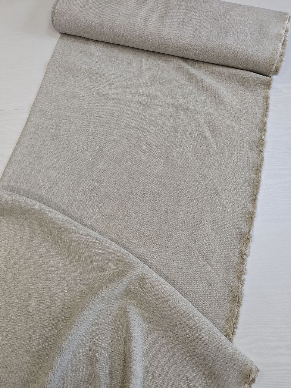 2026-03-20 15.53.04 Натуральный 100% серо-бежевый лен в клетку