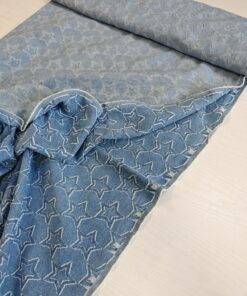 Мягкая джинса премиум класса с принтом звезды купить в интернет-магазине в Москве