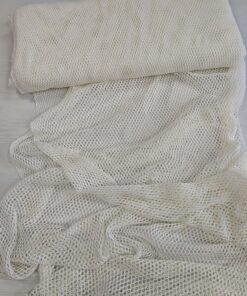 Бело-молочная хлопковая сетка для кофты
